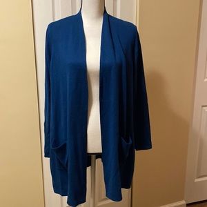 ❤️J.jill open front cardigan beautiful color blue - excellent conditio…